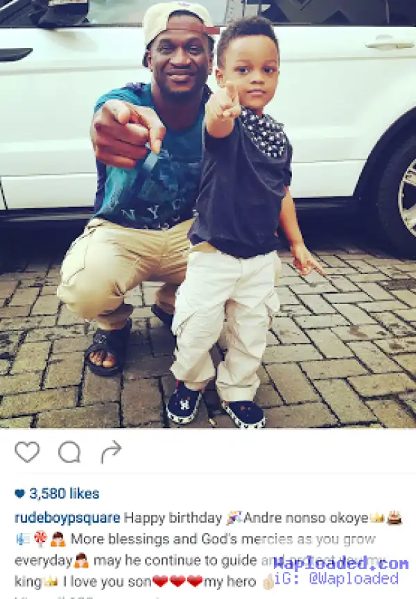 Paul Okoye celebrates son as he turns a year older